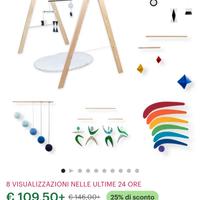 Giostrina Montessoriana con mobile Munari per neon