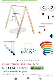 Giostrina Montessoriana con mobile Munari per neon