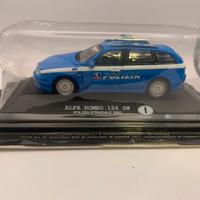 Modellino auto alfa romeo 156 polizia 1:43