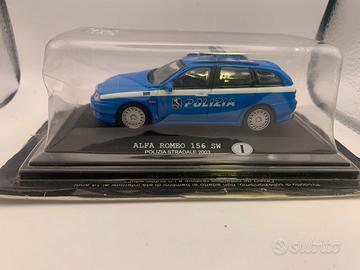 Modellino auto alfa romeo 156 polizia 1:43