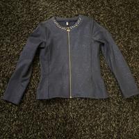 Giacca blu glitterata elegante 9/10 anni - 140 cm