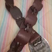 cintura uomo con fibbia in cuoio Meltin pot