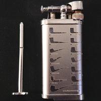 Accendino Savinelli con pipe in sovrimpressione 