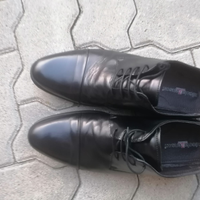 Scarpe mocassini uomo pelle nero cerimonia