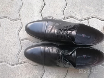 Scarpe mocassini uomo pelle nero cerimonia