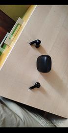 Auricolari True Wireless Neri Bluetooth con Custod