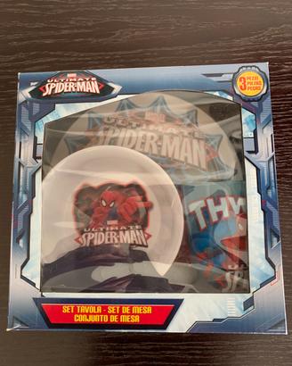 Set da tavola 3pezzi spiderman