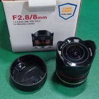 Obiettivo Samyang F2.8 II Fish Eye 8 mm per Canon 