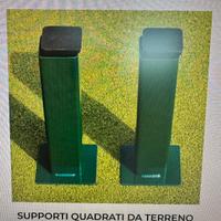 Tennis, 2 supporti in acciaio per pali da Tennis
