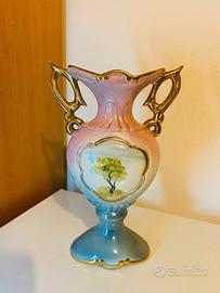 Vaso in porcellana dipinto a mano primi anni 1900