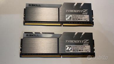 RAM G. Skill Trident Z RGB 16gb 3600MHz-trattabile