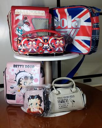borse collezione Gola,Fiorucci,Betty Boop, Disney