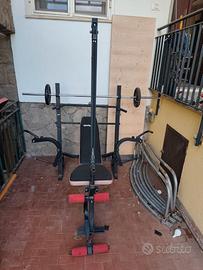 Palestra multifunzione + Bilanciere + pesi 