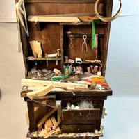 Presepe napoletano  banco da falegnameria 