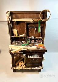 Presepe napoletano  banco da falegnameria 