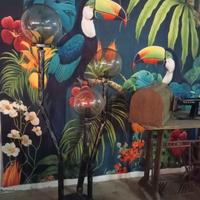 Piantana 3 punti luce da interno o esterno