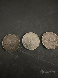 Monete 500 lire in argento