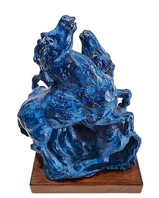 SASSU ALIGI "Due cavalli rampanti"