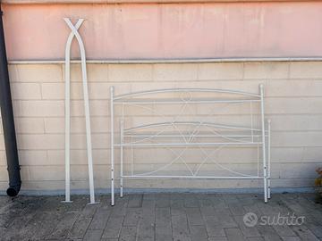 Bordo letto giroletto bianco in metallo