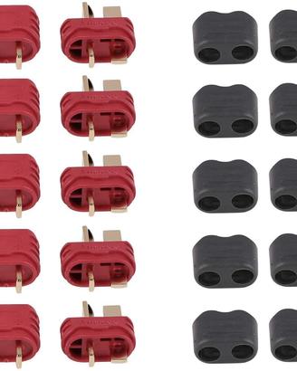 5 Paia Connettori T-Plug (Deans) Maschio/Femmina