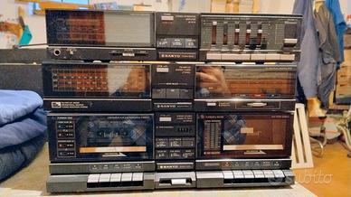 Sintoamplificatore Sanyo con casse e giradischi
