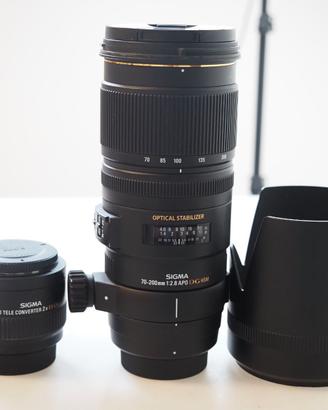 SIGMA 70-200 F 2.8 APO DG HSM+2X SIGMA X NIKON