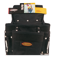 BORSA CARPENTIERE NYLON NERA PORTA MARTELLO TASCHE