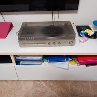 giradischi completo di cassetta e 2 casse.