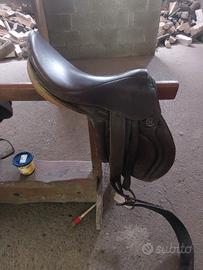 sella in pelle e cuoio con sottosella