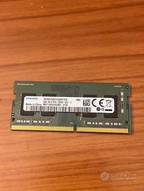 RAM 4GB DDR4 2666MHz Samsung SO-DIMM per Portatili