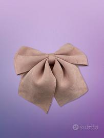 Borsetta Birkin Bag stile fiocco rosa