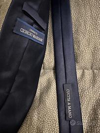 Cravatta Giorgio Armani colori Blu Design original