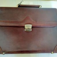 Borsa portadocumenti in pelle ORNA marrone