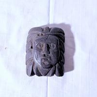 Volto indiano d'America intagliato a mano