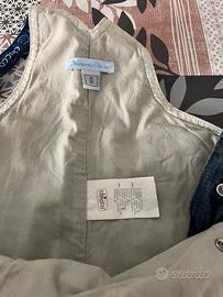 Salopette jeans neonato 3 mesi 32 cm della Chicco