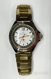 Orologio Vostok Komandirskie oro Sovietico