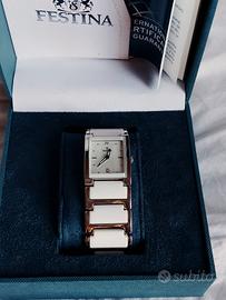 Orologio Festina donna bianco e argento