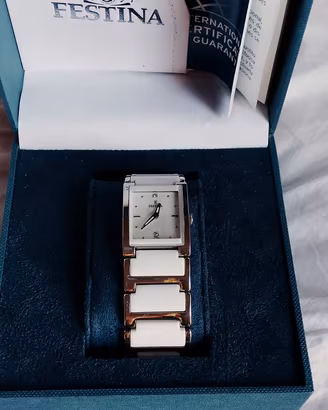 Orologio Festina donna bianco e argento