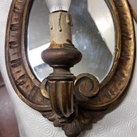 Applique specchio con luce