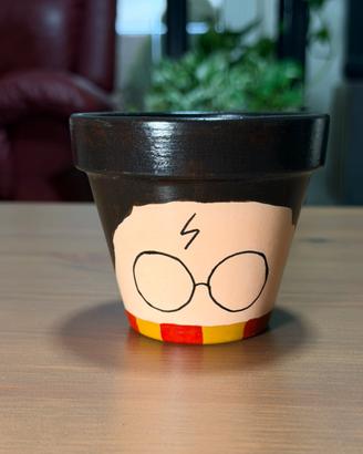 Vaso in terracotta - Harry Potter - dipinto a mano