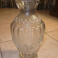 Vaso in vetro trasparente anni 50