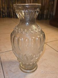 Vaso in vetro trasparente anni 50