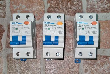 N ° 3 Interruttori magnetotermici Chint 