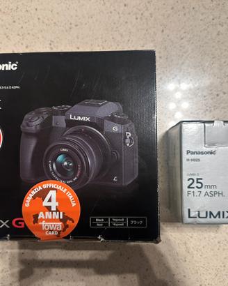 Fotocamera Panasonic DMC-G7K + obiettivo extra