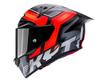 CASCO INTEGRALE KYT R1R CARBON ACCELERATOR ROSSO E