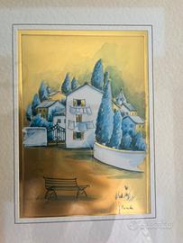 Quadri paesaggio con cornice