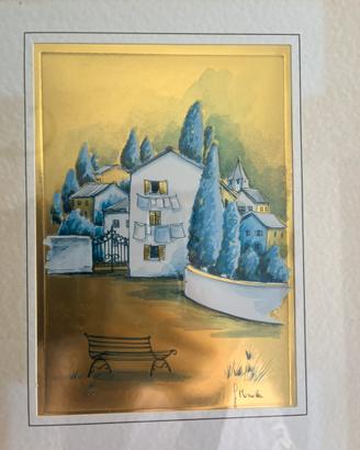 Quadri paesaggio con cornice