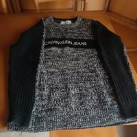 Cardigan Uomo Taglia M - Grigio e Nero