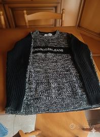 Cardigan Uomo Taglia M - Grigio e Nero