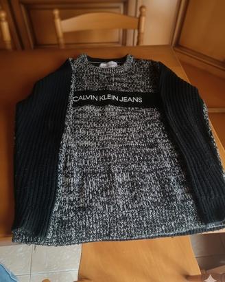 Cardigan Uomo Taglia M - Grigio e Nero